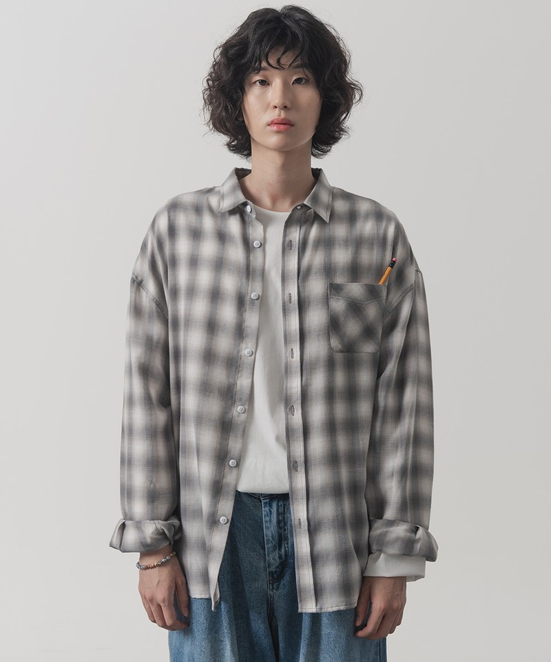 DMB0224-232 格紋襯衫 FOUR SEASONS OMBRE CHECK SHIRT
