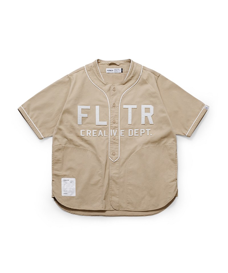 FLT0205-232 FLTR Baseball Shirt 厚磅洗舊棒球衫