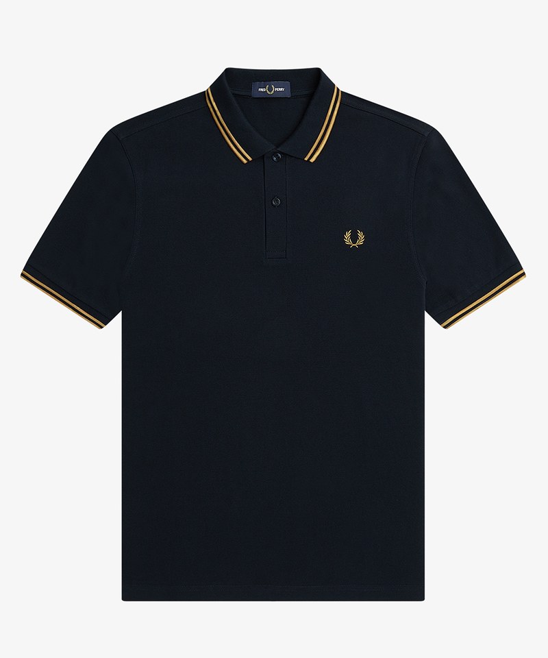 471 海軍藍*白*亮紅/S-M3600 TWIN TIPPED FRED PERRY SHIRT 經典雙滾邊POLO衫