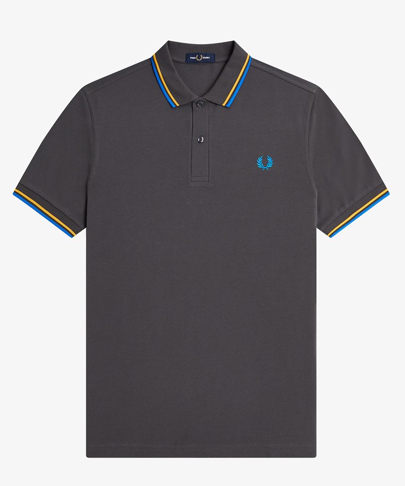 471 海軍藍*白*亮紅/S-M3600 TWIN TIPPED FRED PERRY SHIRT 經典雙滾邊POLO衫