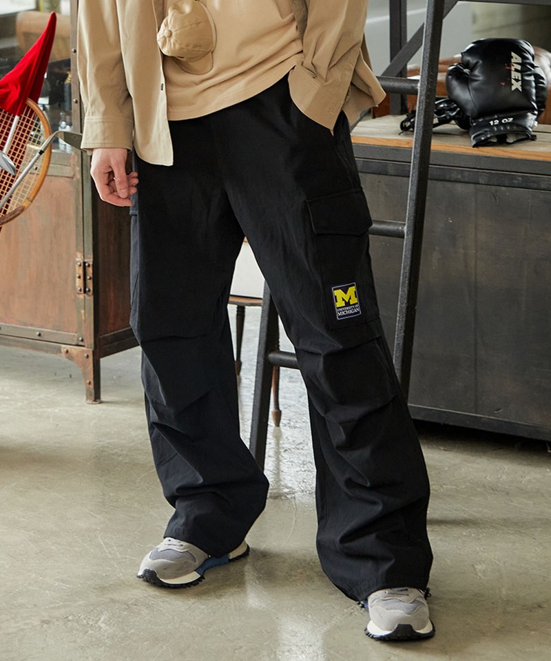 NCAA1602-231 寬版降落傘長褲