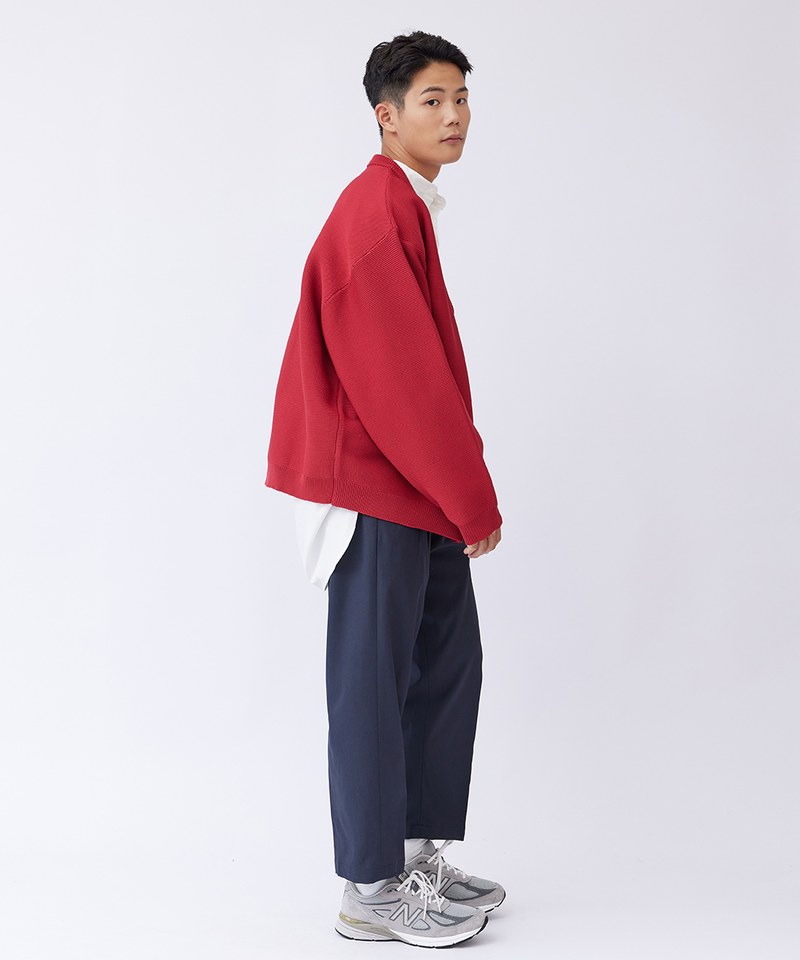 粗針織開襟外套