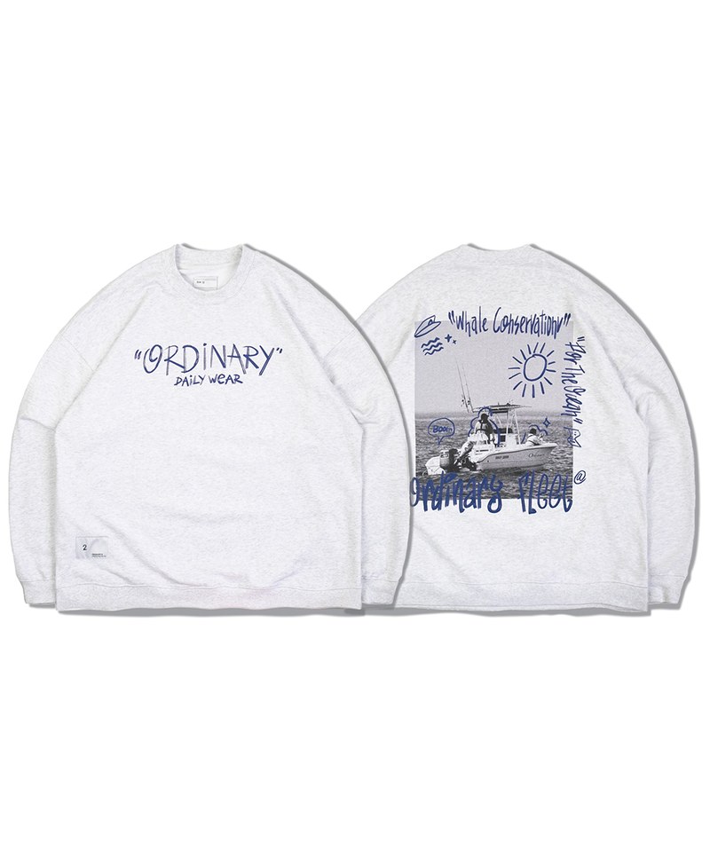 ORDINARY 美式手繪照片大學TEE