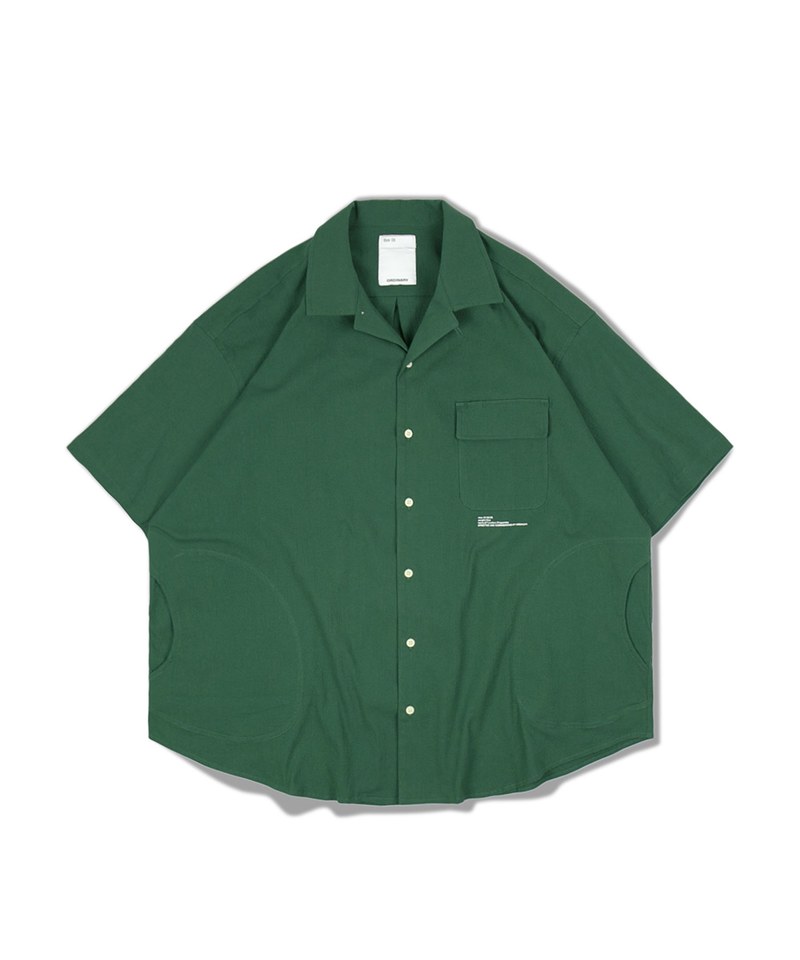 ORD0201-231 日系泡泡紗寬廓型圓弧古巴襯衫