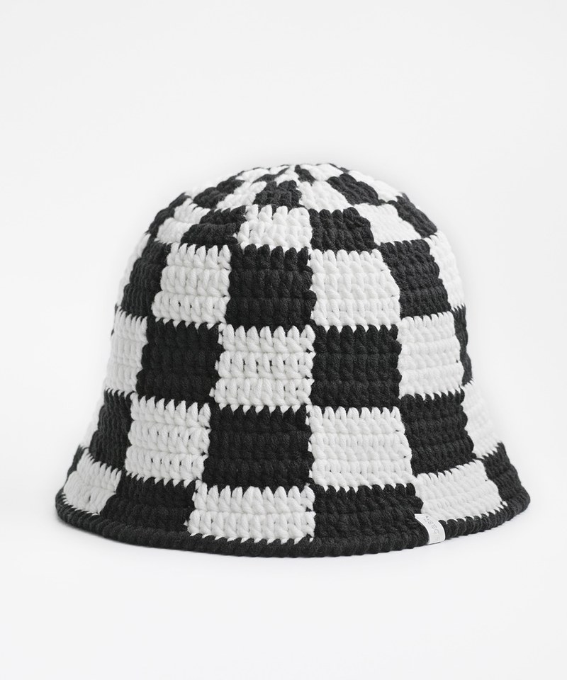 Checker 棋盤格鐘型帽