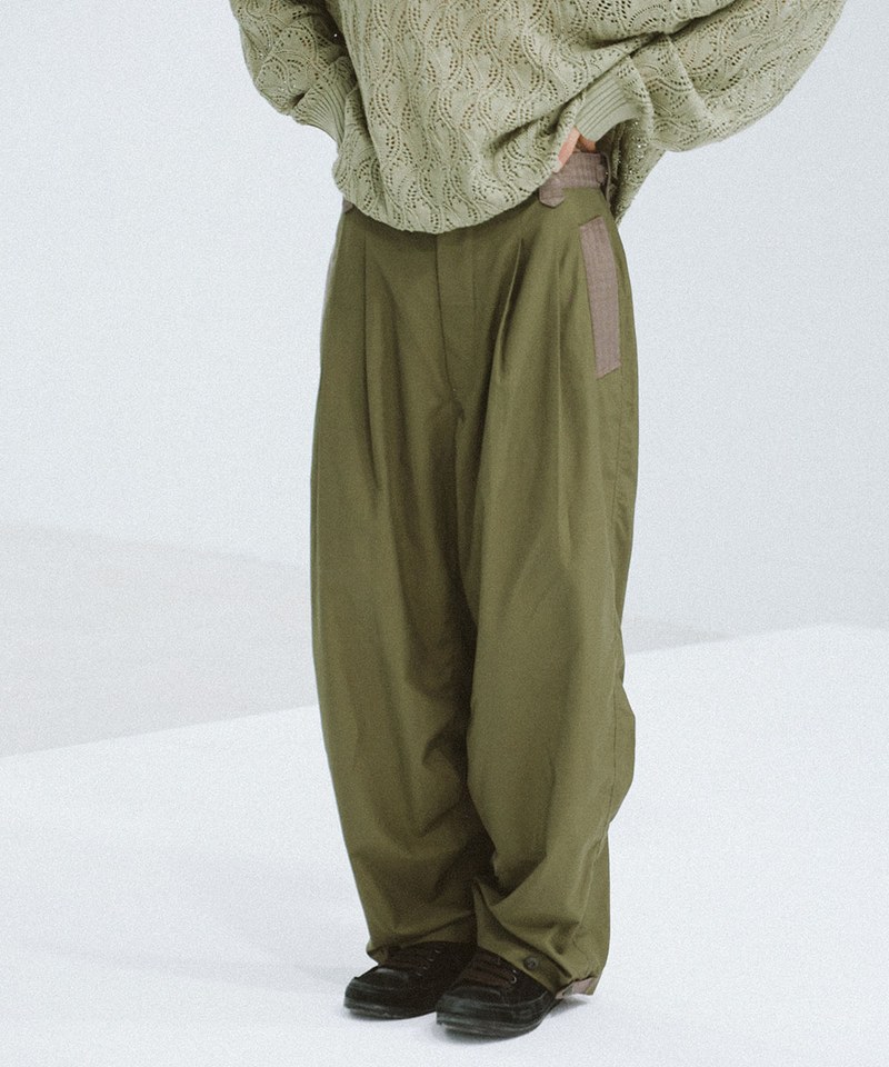 PER4005-232 Pleated Military Trousers