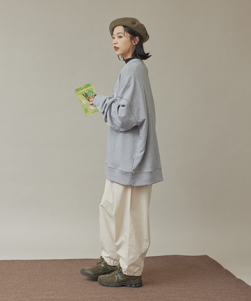 福兔刺繡鬆身衛衣