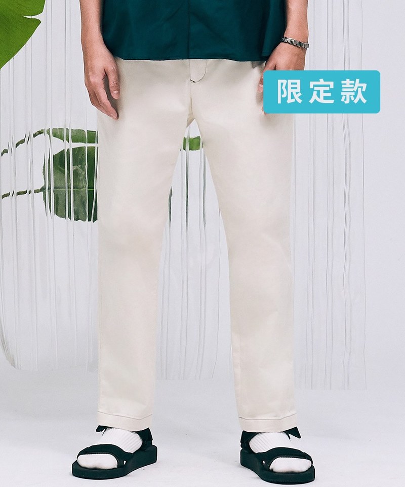 1616 LOKA 斜紋棉彈性修身長褲