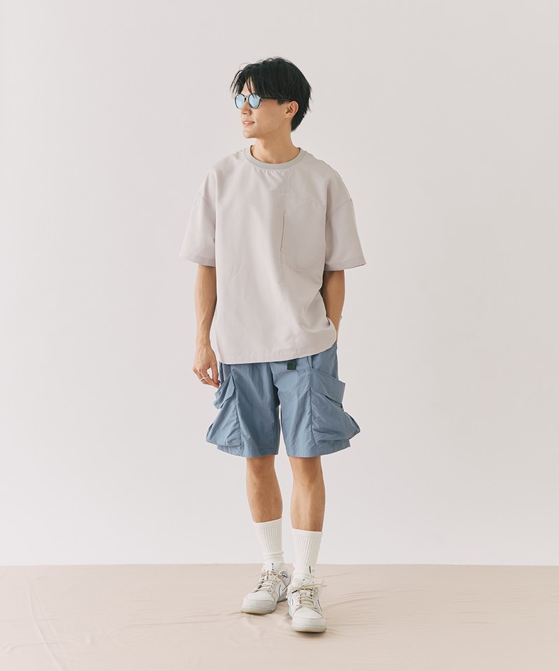 防潑水立體口袋短褲