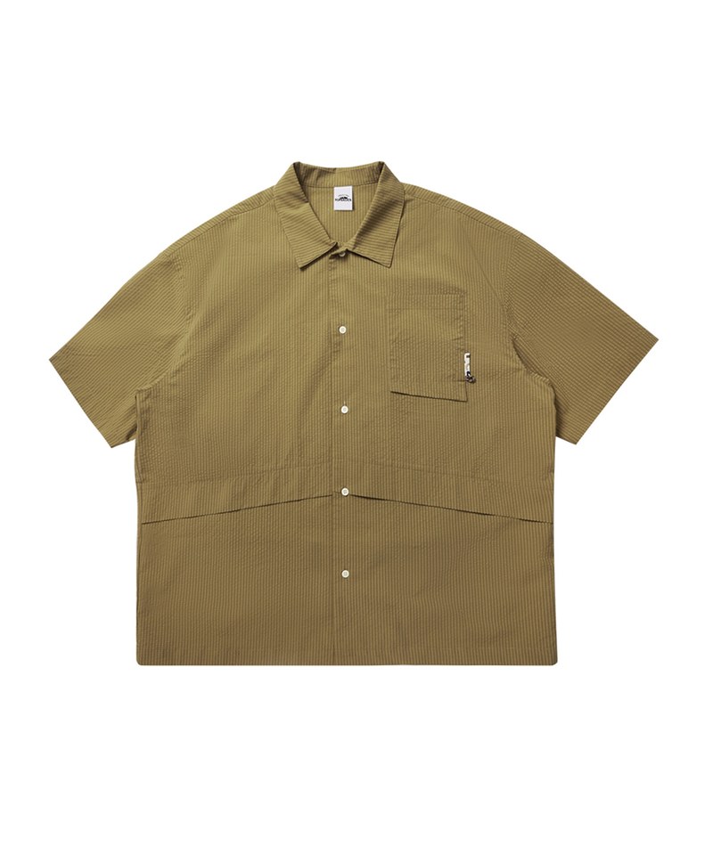 TBS0203-231 泡泡紗口袋襯衫 Seersucker Pocket Cargo Shirt