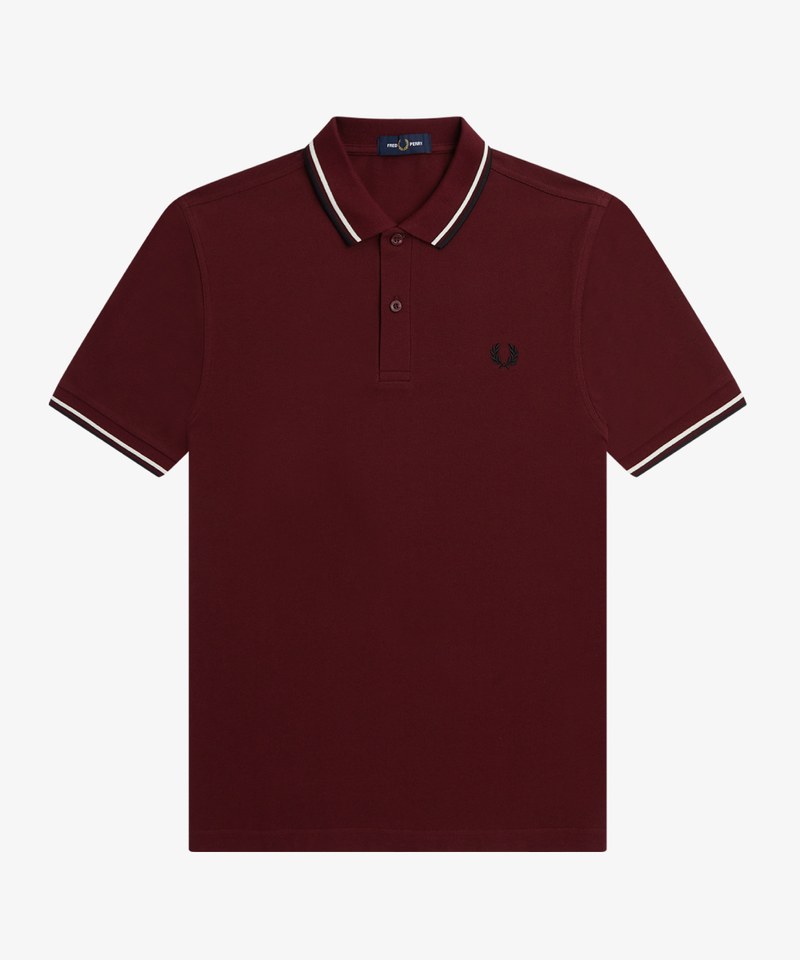 471 海軍藍*白*亮紅/S-M3600 TWIN TIPPED FRED PERRY SHIRT 經典雙滾邊POLO衫