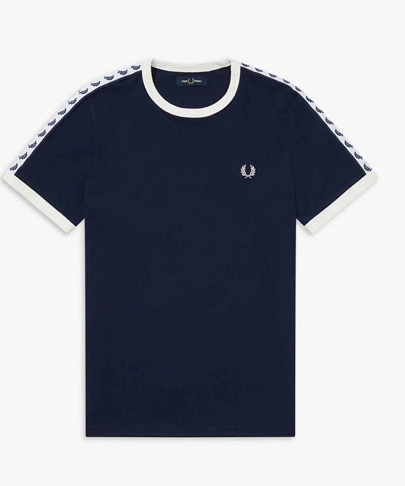 M6347 TAPED RINGER T-SHIRT 月桂冠滾邊上衣