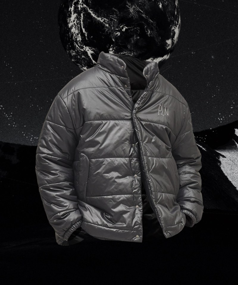 太空感漂浮鋪棉外套