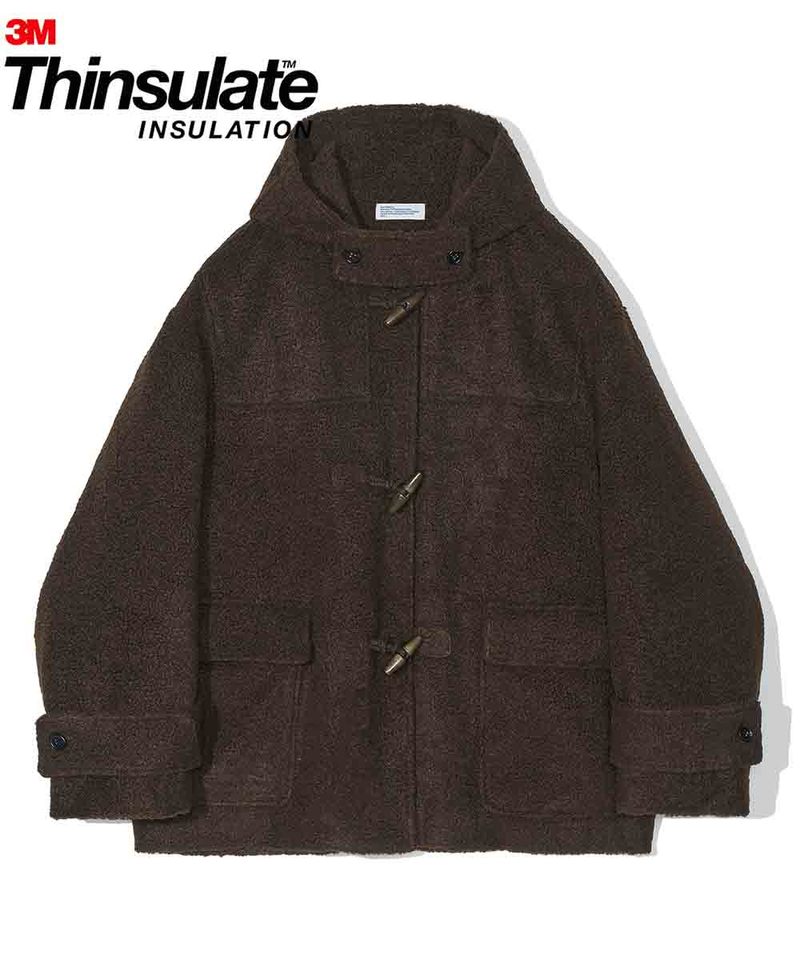 PTM1104-222 絨毛牛角釦大衣 3M Thinsulate Boa Fleece Convoy Duffle Coat