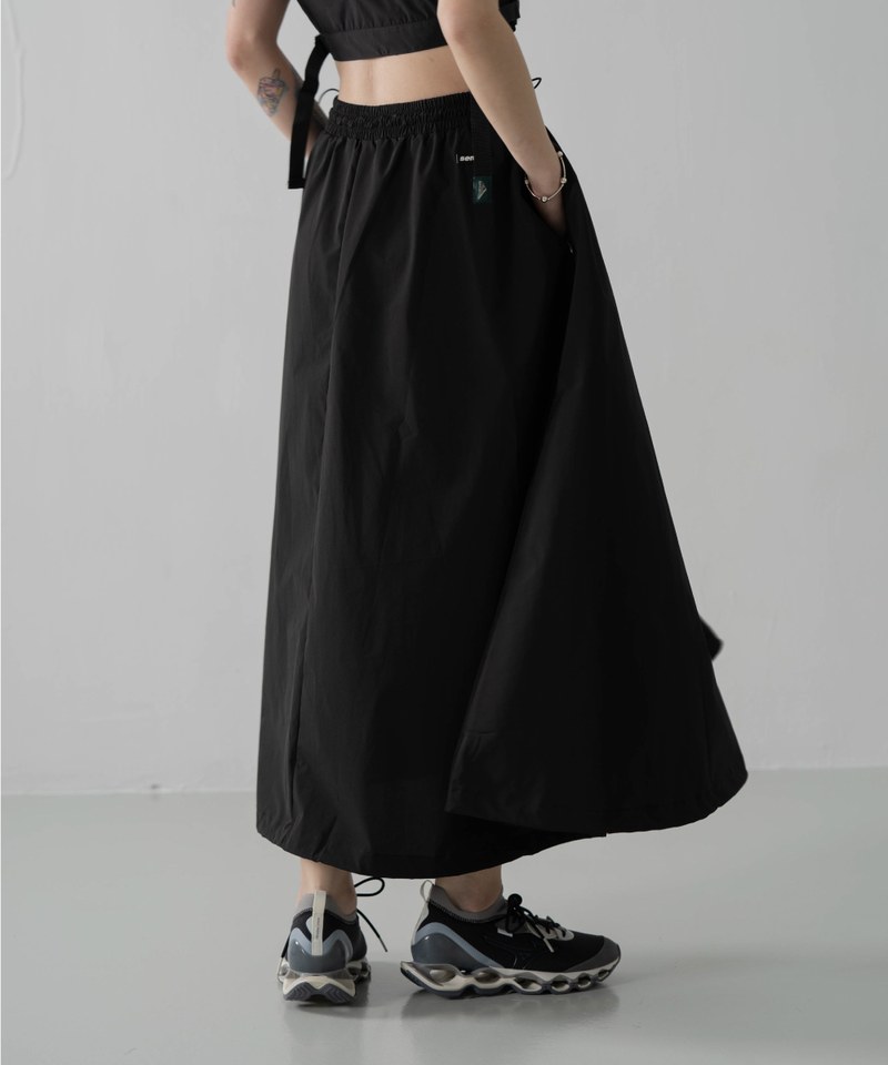 SNS4002-232 抽繩長裙 Sporty Nylon Full Skirts