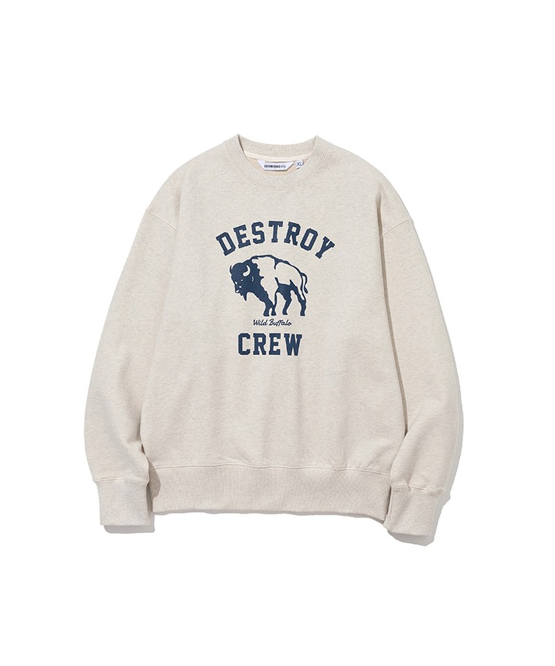 野牛印花長袖衛衣 destroy buffalo sweatshirts