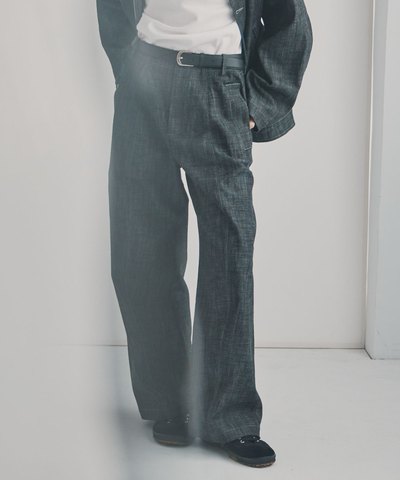 PER4001-222 Curve Cut Denim Trousers