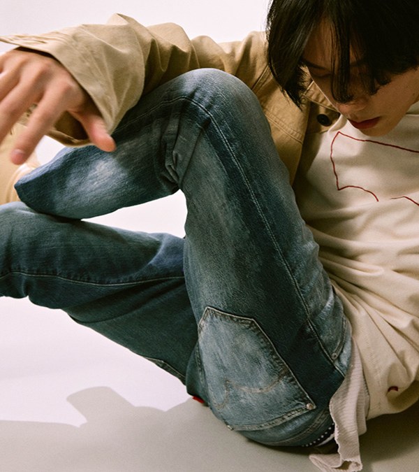 LEVIS REDefined by plain-me 刷漆修身窄管牛仔褲