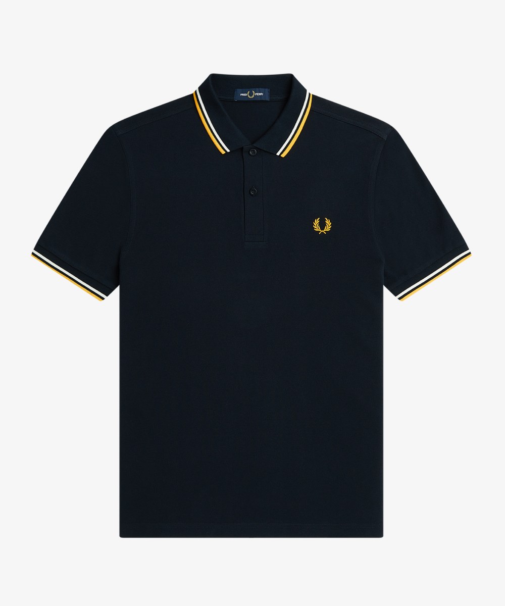 471 海軍藍*白*亮紅/S-M3600 TWIN TIPPED FRED PERRY SHIRT 經典雙滾邊POLO衫