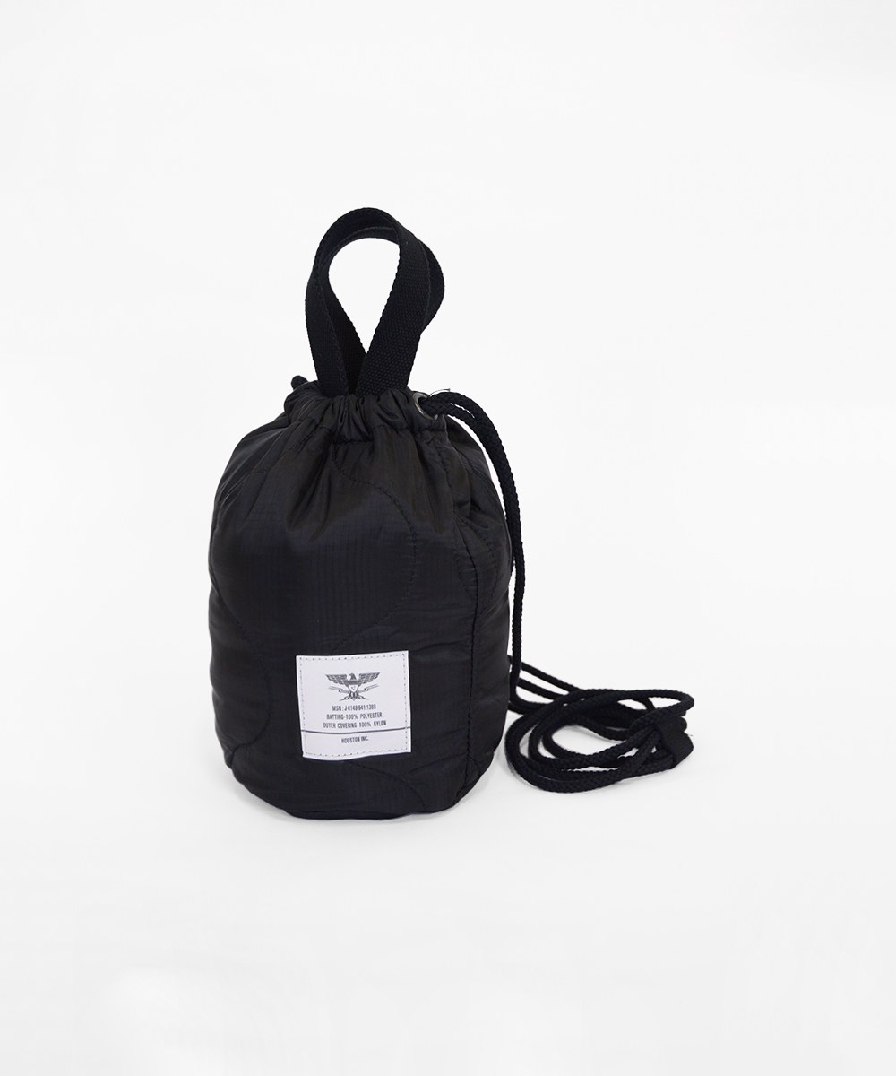  絎縫小包 CUSTOM LINER EFFECT BAG - BLACK-F
