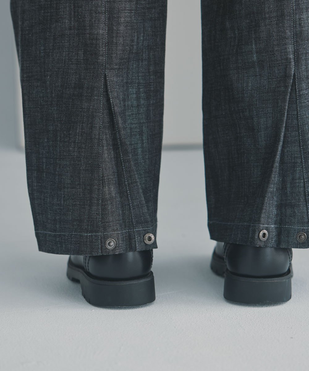Curve Cut Denim Trousers