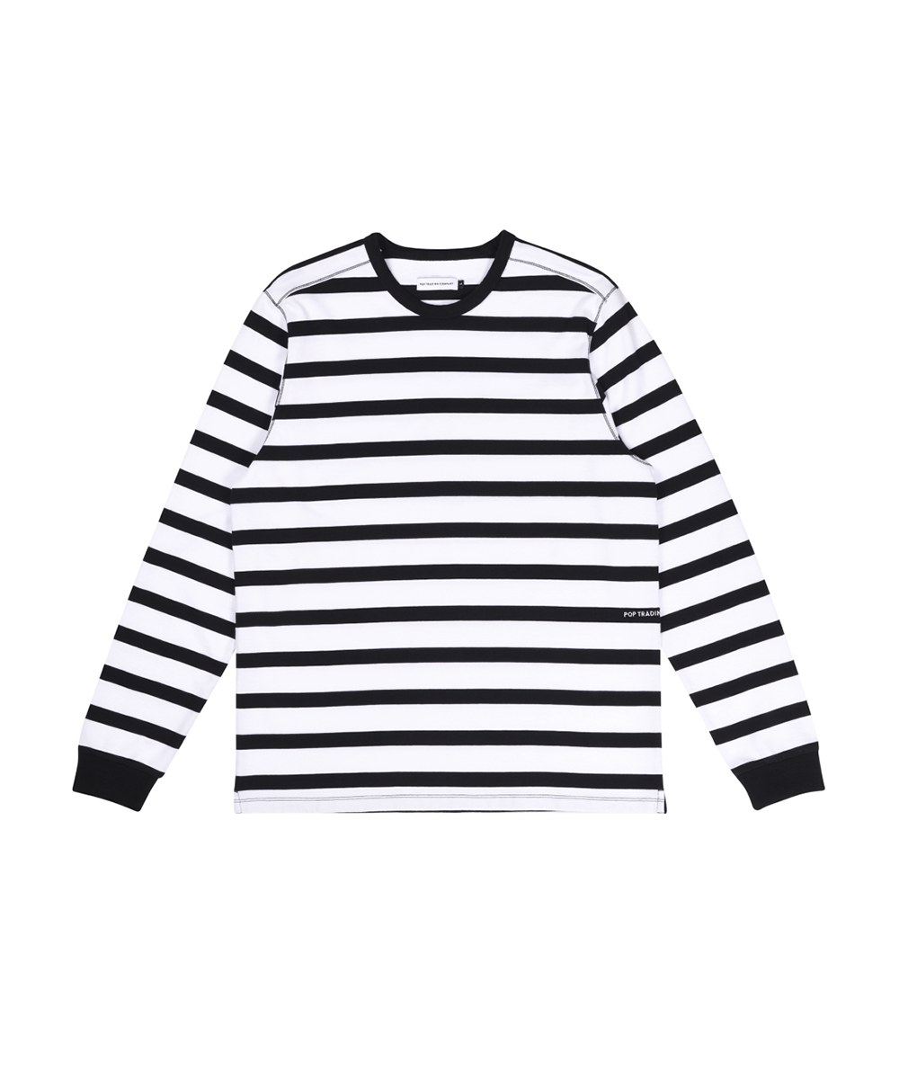  miffy striped longsleeve t-shirt 米菲條紋長T - black*white-XL