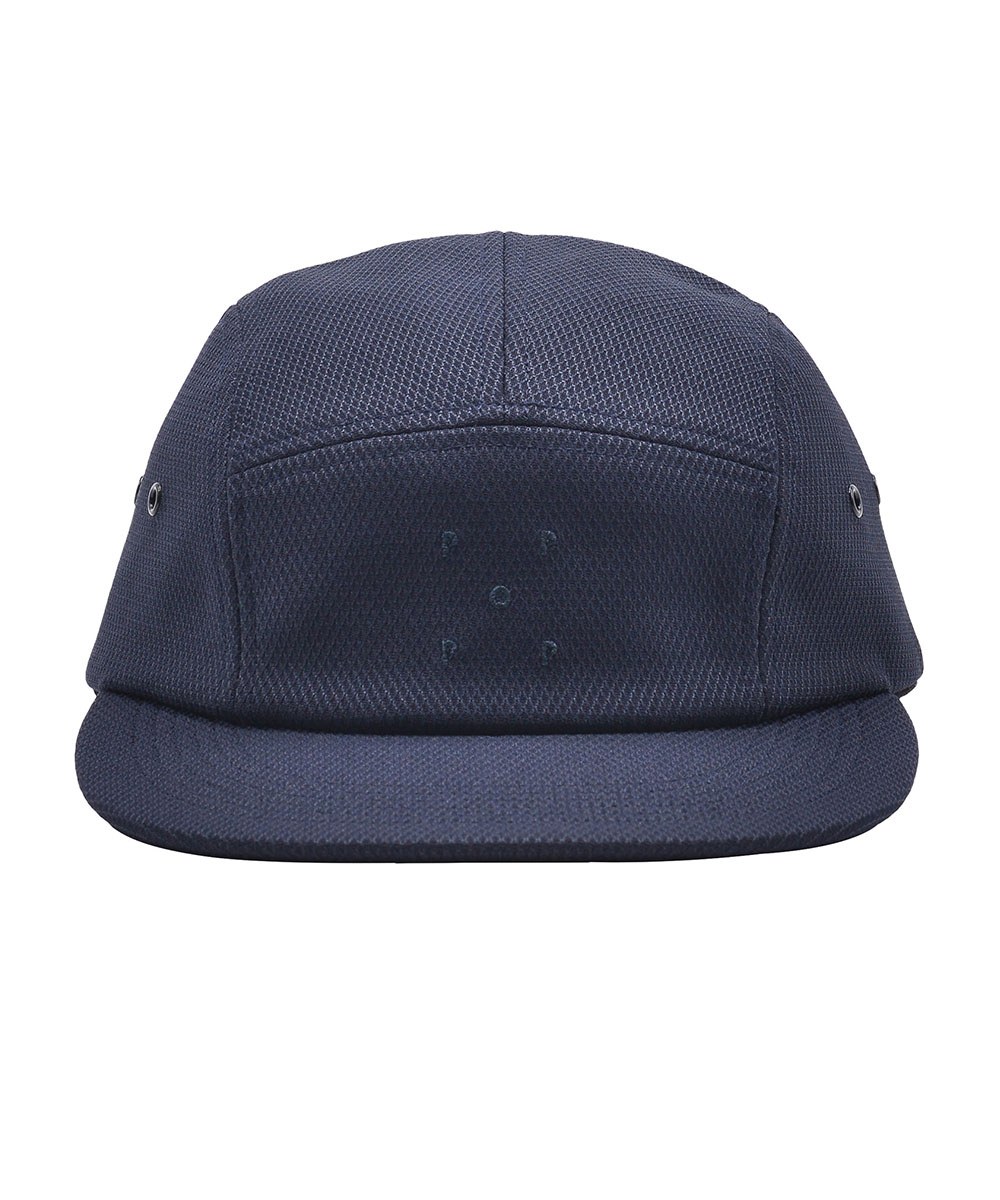  網眼五片帽 diamond knitted 5 panel hat - navy-F