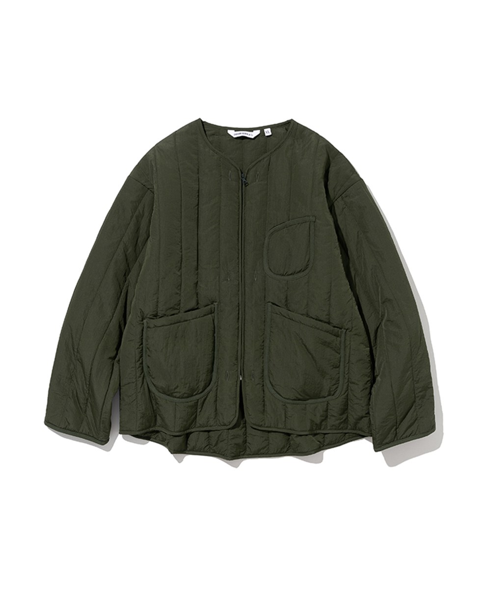 直紋絎縫外套 22fw quilted liner jacket - sage green-XL