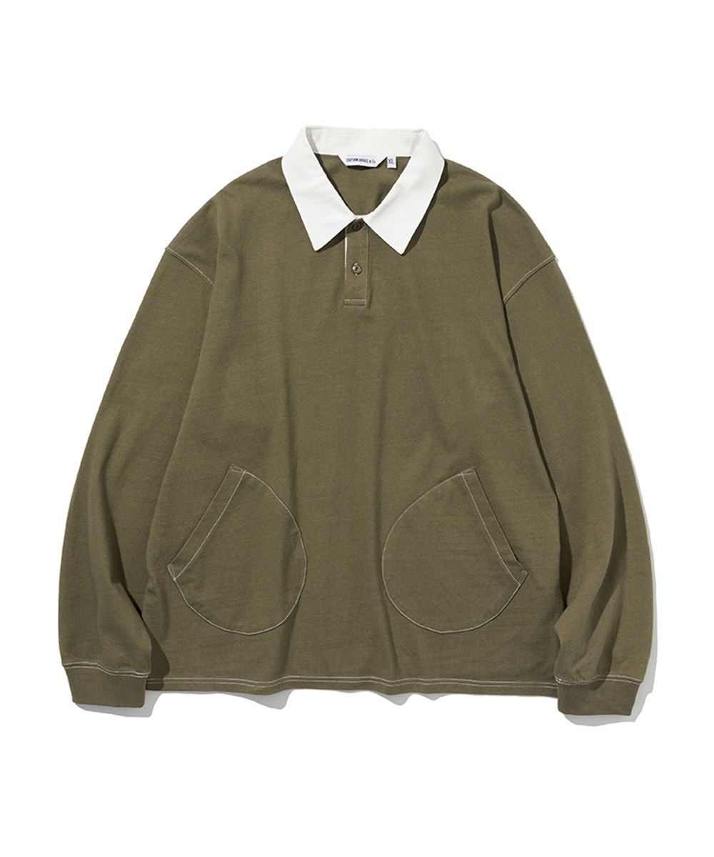 撞色POLO衫 POCKET STITCH POLO TEE